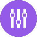 Technology Icon Purple